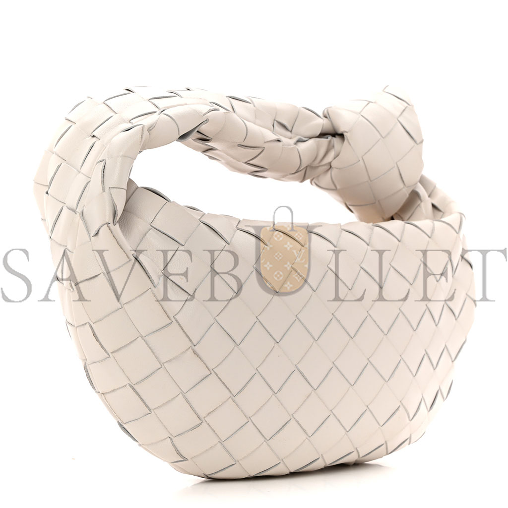 BOTTEGA VENETA NAPPA INTRECCIATO MINI JODIE CHALK  (24*13*6cm)